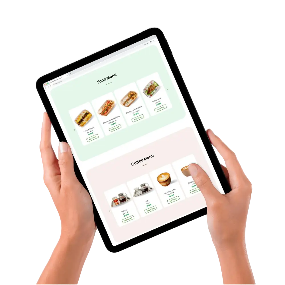 digital food menu qatar